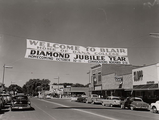 Diamond Jubilee on block 37 of downtown Blair, Nebraska