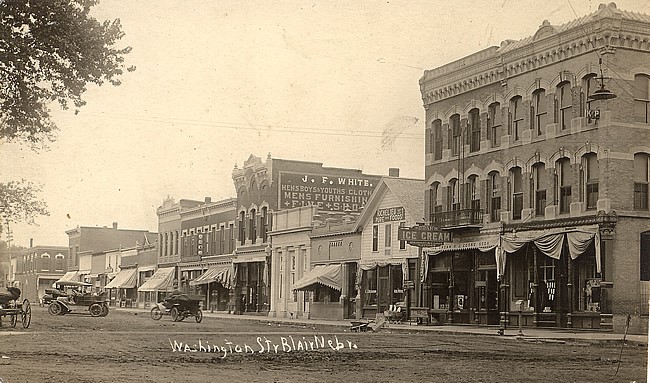Downtown Blair - 1909? 
